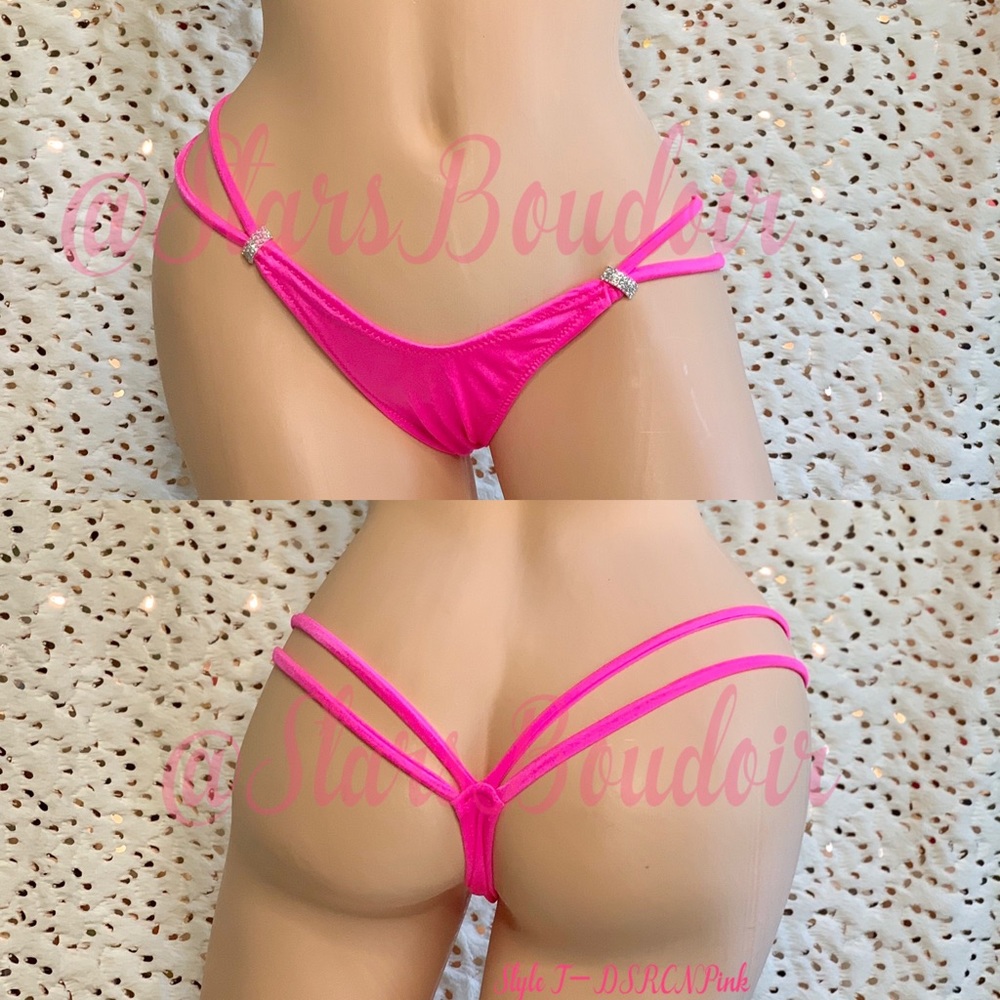⭐️LAST ONE AVAILABLE ⭐️ New Dance Wear 💕Neon Pink💕 Double Strap Thong
